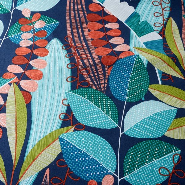 Zeleno-tirkizna posteljina za krevet za jednu osobu 135x200 cm Botanical Leaves – Catherine Lansfield-image-4