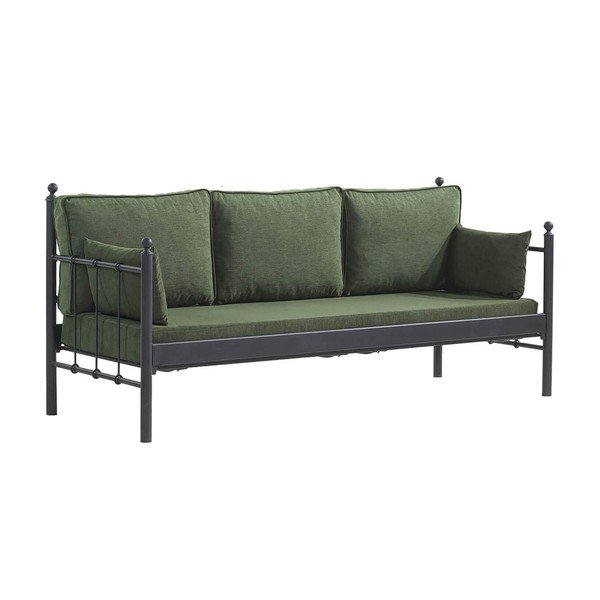 Zelena metalna vrtna sofa Lalas – Floriane Garden