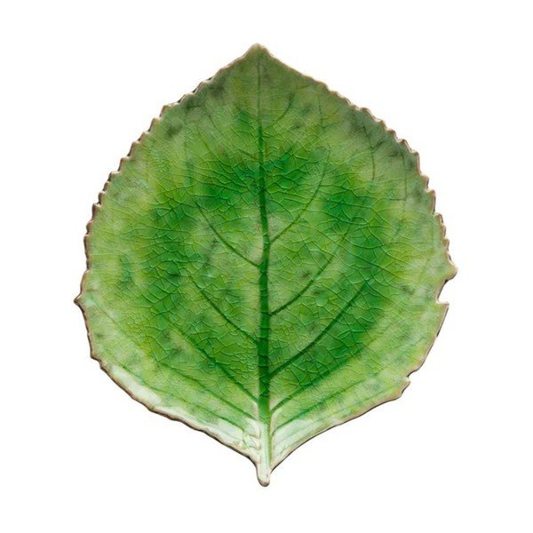 Zeleni zemljani tanjur Costa Nova Riviera, 19 x 22 cm