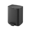 Tamno siva željezna kanta za smeće s pedalom 4 l Bo – Brabantia