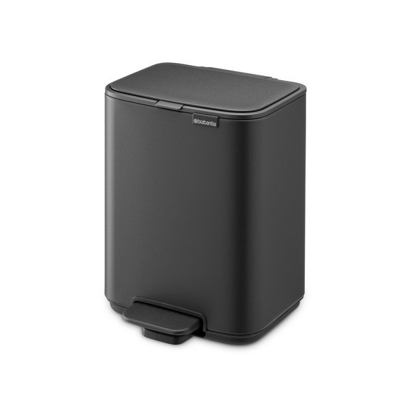 Tamno siva željezna kanta za smeće s pedalom 4 l Bo – Brabantia