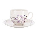 Bijela/ljubičasta porculanska šalica 280 ml Louka – Orion