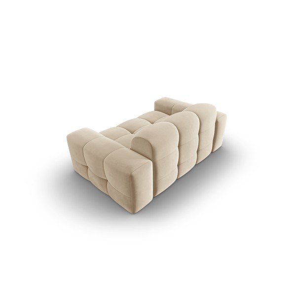 Sofa bež baršun 156 cm Kendal - Micadoni Home-image-3