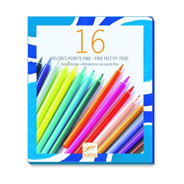 Set od 16 markera s tankim vrhom Djeco Fine-image-1