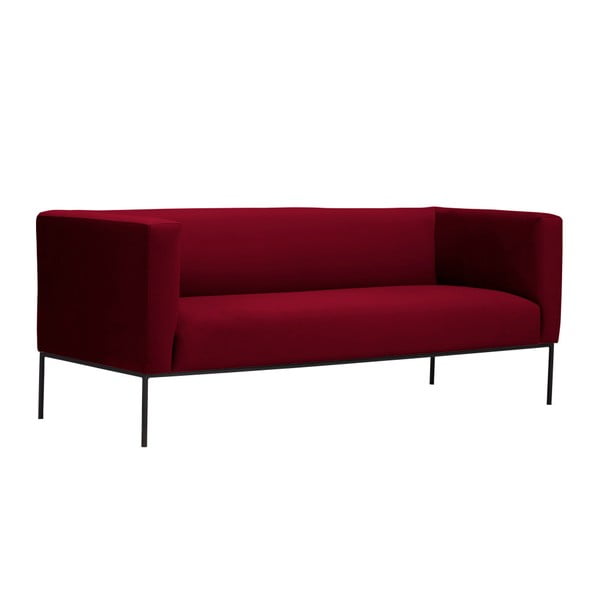 Crvena baršunasta sofa Windsor & Co Sofas Neptune, 195 cm-image-2
