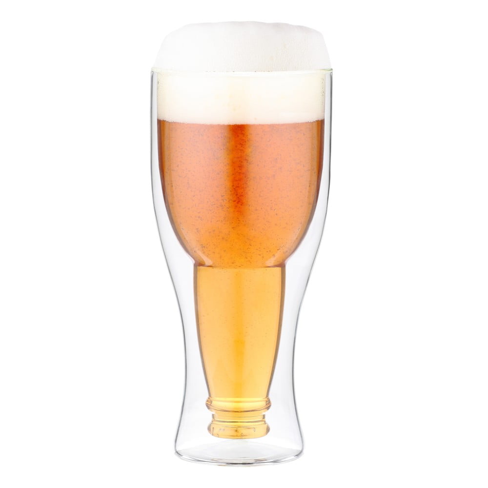 Čaša za pivo s dvostrukom staklenom stijenkom Vialli Design, 350 ml