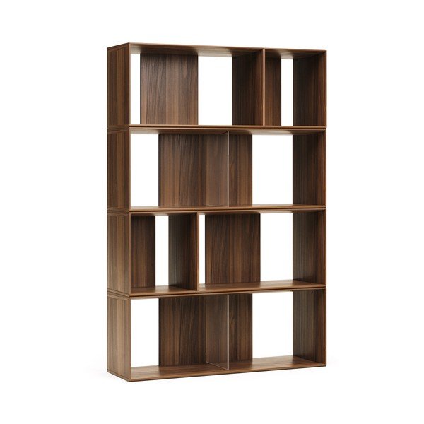 Modularni sustav polica 6 kom u dekoru oraha u prirodnoj boji 101x152 cm Litto – Kave Home-image-2