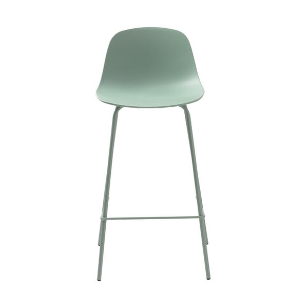 Svjetlo zelena plastična barska stolica 92,5 cm Whitby - Unique Furniture