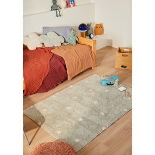 Mentol zeleni periv/ručno rađen pamučan dječji tepih 100x150 cm Mini Dot Blue Sage – Lorena Canals