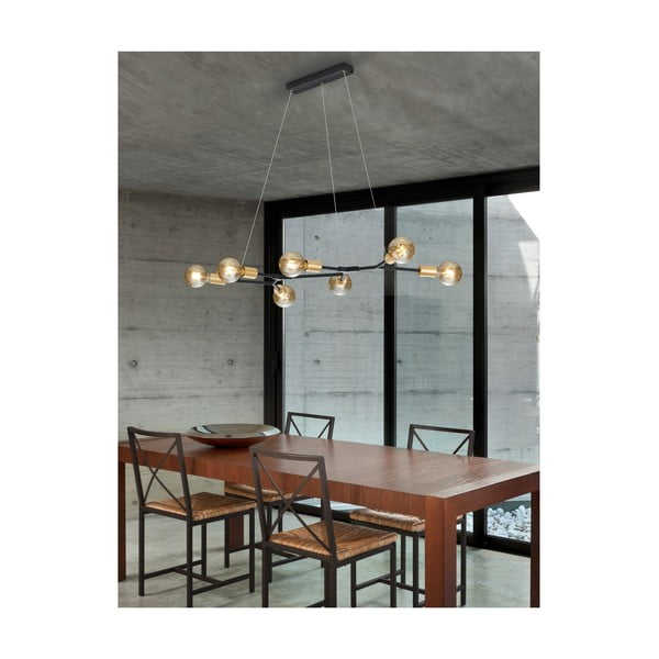 Crna viseća svjetiljka Trio Cross, visina 1,5 m-image-1