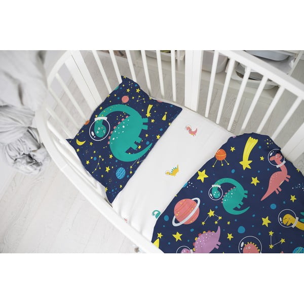 Rastezljiva dječja plahta od pamučnog satena 120x60 cm Space Adventures - Butter Kings-image-1