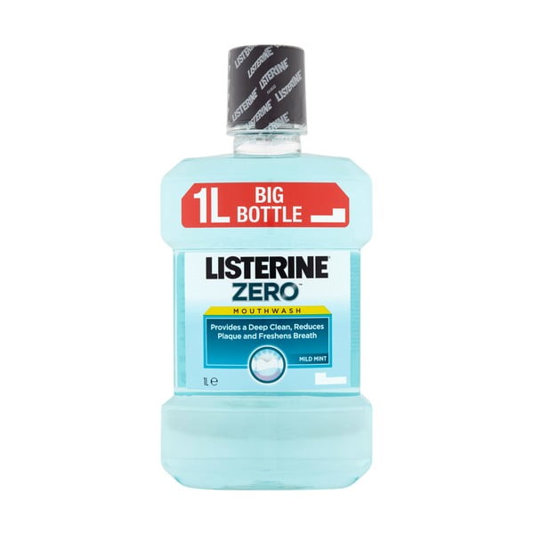 Voda za ispiranje usta Listerine Zero Mild Taste , 2 x 1 l