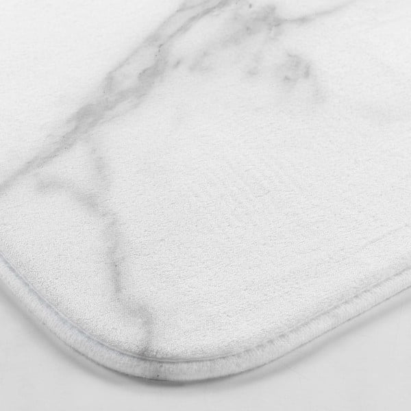 Bijela/siva kupaonska prostirka za WC 45x45 cm Marbre – douceur d'intérieur-image-2