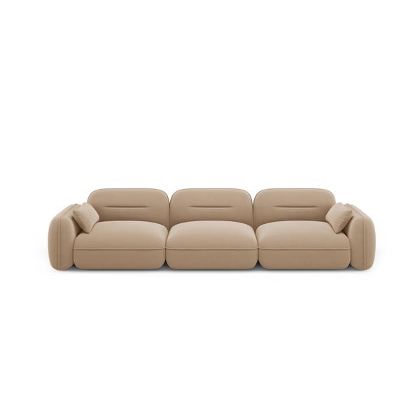 Bež baršunasta sofa 320 cm Audrey – Interieurs 86