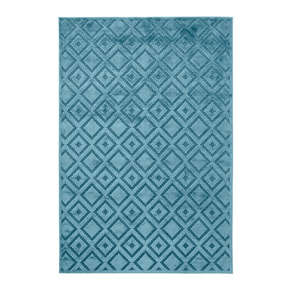 Plavi tepih od viskoze Mint Rugs Iris, 80 x 125 cm