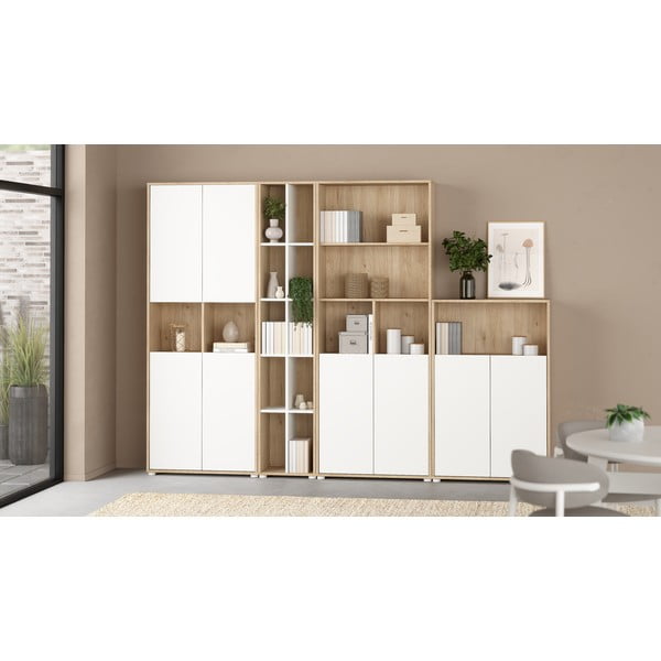 Biblioteka u dekoru hrasta u prirodnoj boji 80x124 cm Sign – Tvilum-image-1