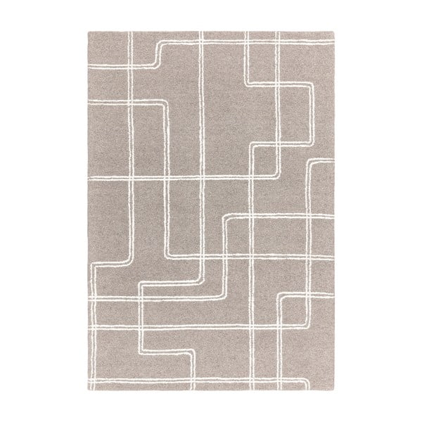 Svijetlo sivi ručno rađen vuneni tepih 120x170 cm Ada – Asiatic Carpets