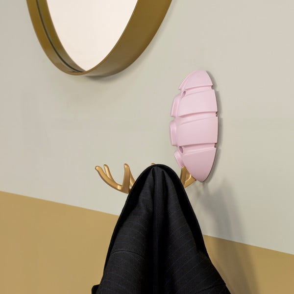 Svijetlo ružičasta/u zlatnoj boji plastična zidna kuka Bug – Spinder Design-image-4