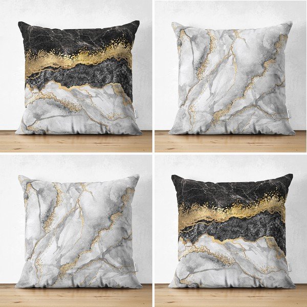 Set od 4 ukrasne jastučnice Minimalist Cushion Covers Marble, 45 x 45 cm-image-1