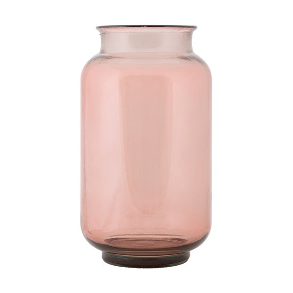 Svijetloružičasta vaza od recikliranog stakla Mauro Ferretti Florero