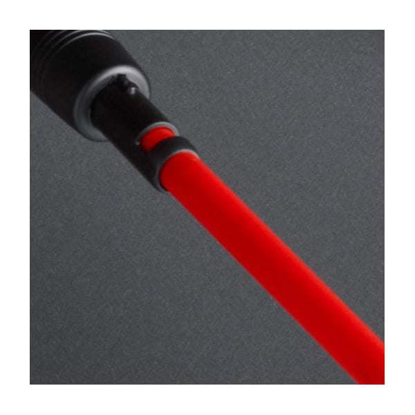 Crni kišobran otporan na vjetar s crvenim detaljima Ambiance Fare Proof, ⌀ 112 cm-image-1