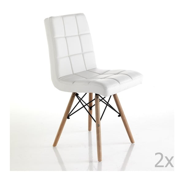 Set od 2 bijele stolice za blagovanje Tomasucci Kimi