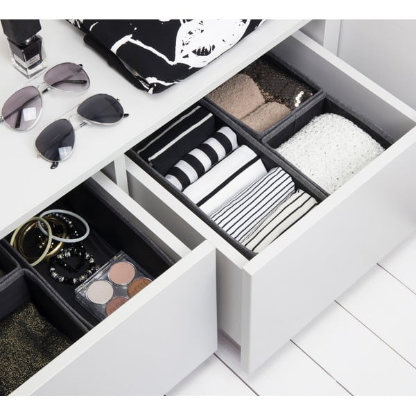 Set od 3 siva organizatora Bigso Box of Sweden Drawer-image-1