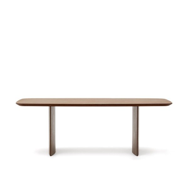 Smeđi blagovaonski stol u dekoru oraha 100x240 cm Litto – Kave Home