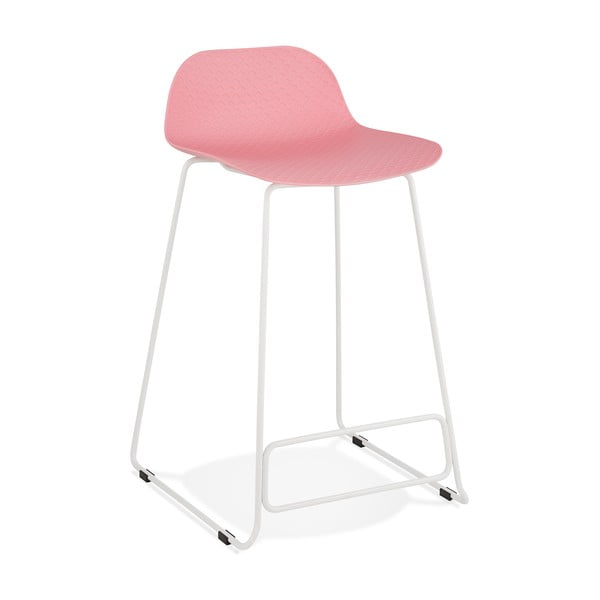 Pink bar stolica Cocoon Slad Mini, sedam visine 66 cm