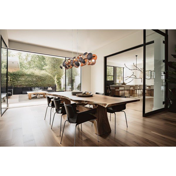 Siva/u zlatnoj boji viseća svjetiljka sa staklenim sjenilom Bubble – Trio Select-image-1