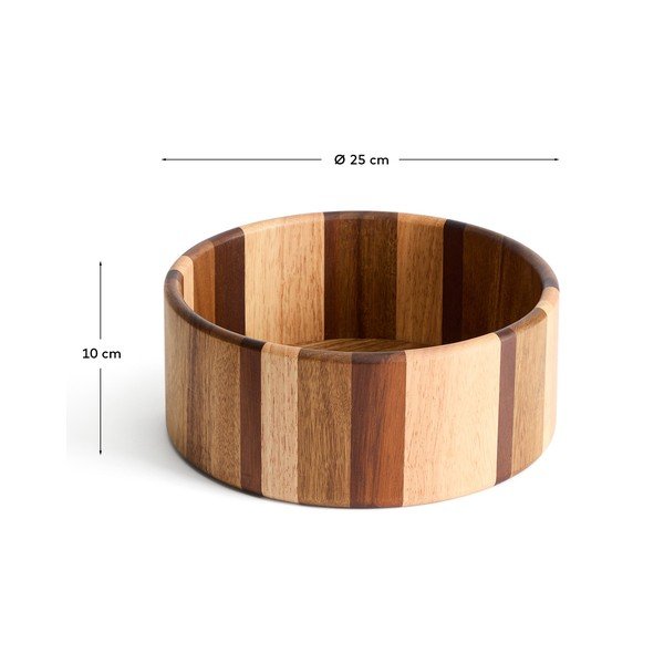 Drvena zdjelica za posluživanje u prirodnoj boji Nover – Kave Home-image-4