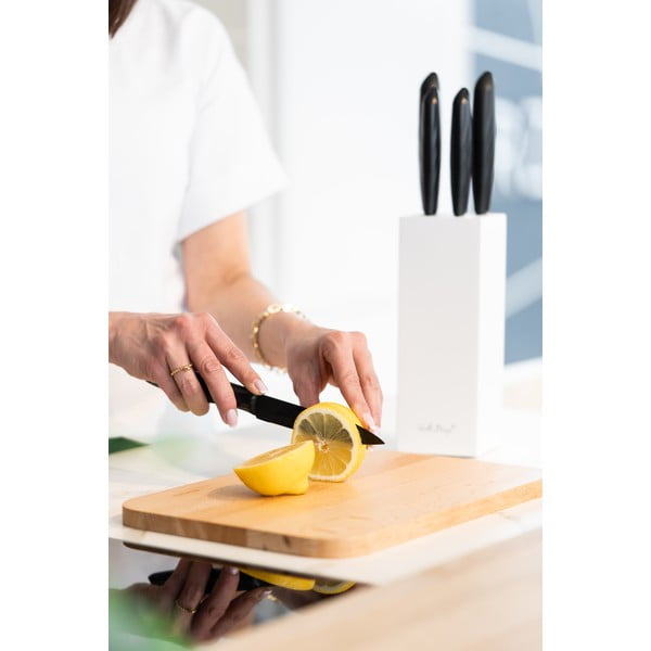 Set od 5 noževa u bijelom držaču Vialli Design Caro -image-3