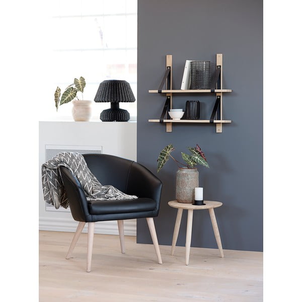 Sklopivi stol od hrastovog drva Canett Uno, ø 40 cm-image-1