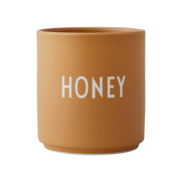 Senf žuta porculanska šalica Design Letters Favorite Honey