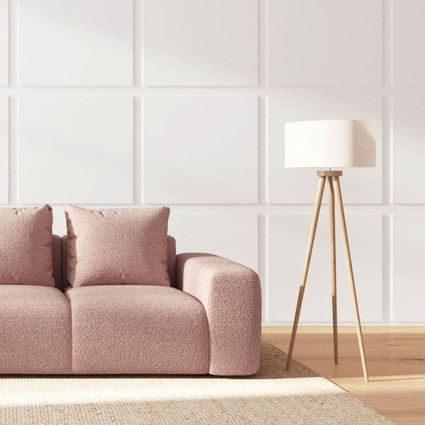 Ružičasta sofa od bouclé tkanine 287 cm Monce – Rodier-image-3