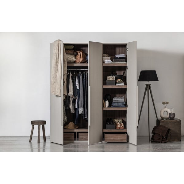 Sivi modularni garderobni ormar 165x210 cm Rens – WOOOD-image-4