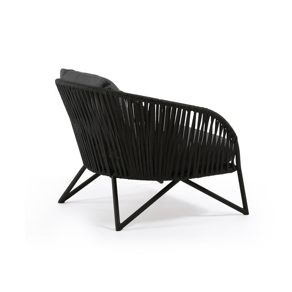 Crna vrtna stolica Kave Home Branzie-image-2