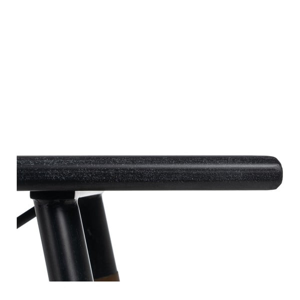 Crni metalni pomoćni stol 38x120 cm Oslo – Ixia-image-4