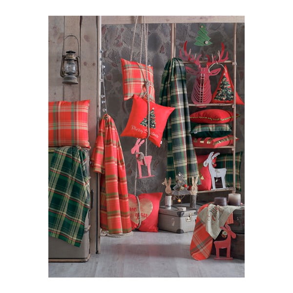 Zeleno-crvena stolnjak staza Mike & Co. NEW YORK Honey Celebration, 40 x 140 cm-image-2