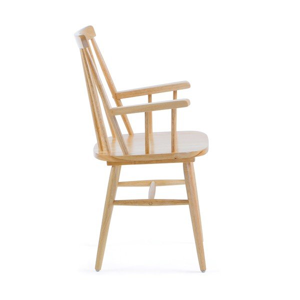 Prirodna blagovaonska stolica od drva kaučukovca Kave Home Kristie-image-2