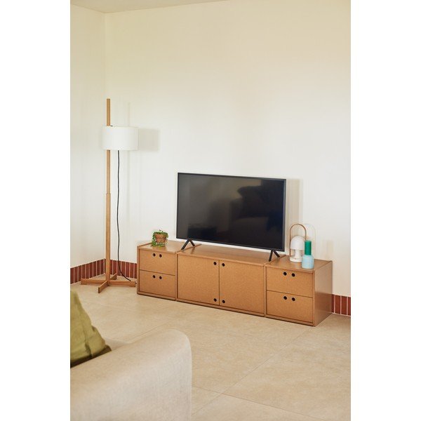 TV komoda u prirodnoj boji 157x42x40 cm Wally – Teulat-image-1