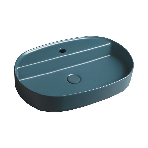 Petrolej zeleni keramički umivaonik 60x40 cm Infinity Oval – Sapho