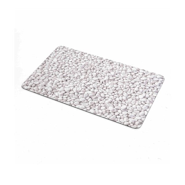 Bijela/siva gumena kupaonska prostirka 50x80 cm Leandra – douceur d'intérieur-image-2