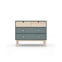 Dječja komoda prljavo zelena 100x81x40 cm Estefania – Marckeric