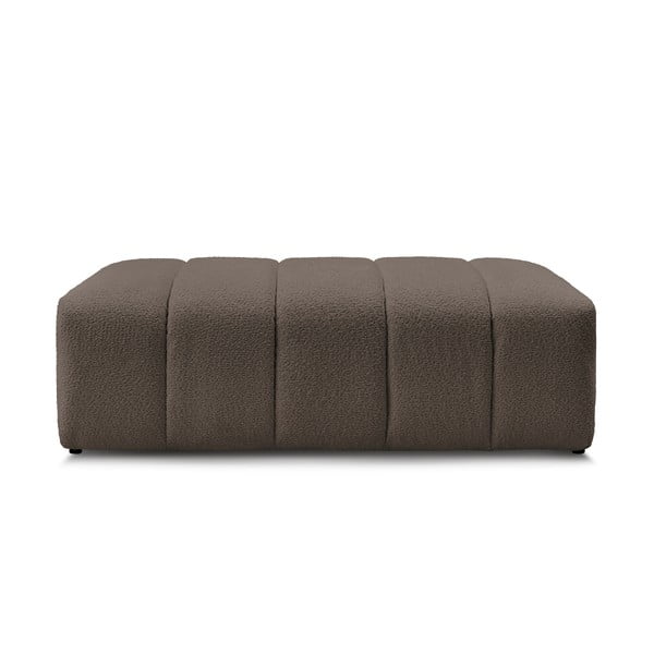 Smeđi tabure od bouclé tkanine Annecy – Bobochic Paris