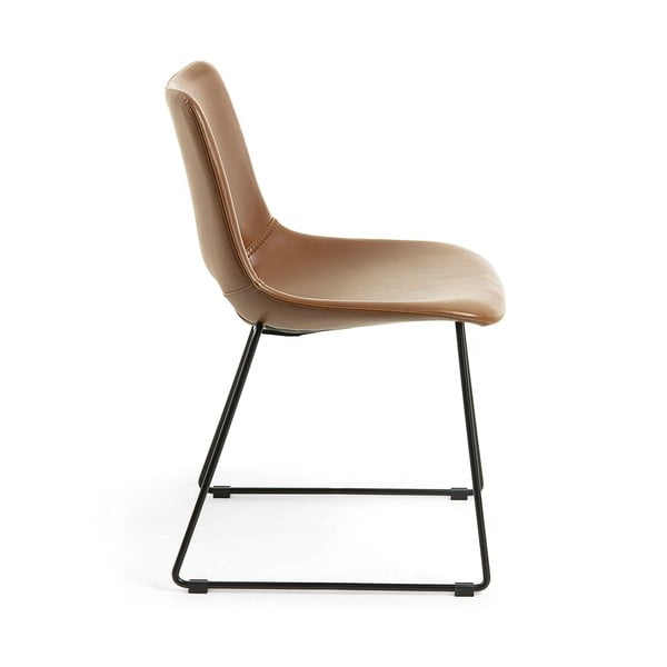 Smeđa blagovaonska stolica Kave Home Zahara-image-3