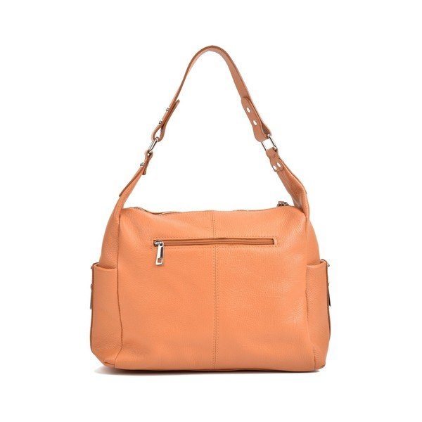 Konjak smeđa kožna torbica Mangotti Bags Claudia-image-3