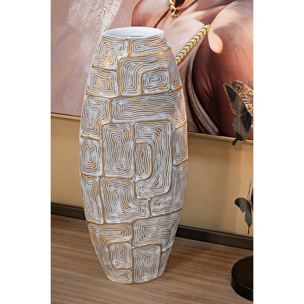 Vaza od polyresina u zlatnoj boji (visina 59,5 cm) Eclips – Mauro Ferretti-image-1