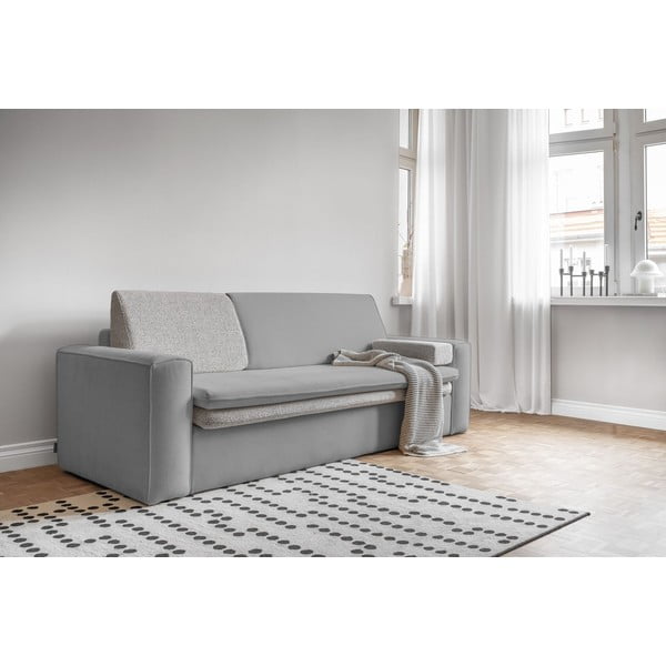 Svijetlo siva sklopiva sofa 237 cm Wilson – Miuform-image-2