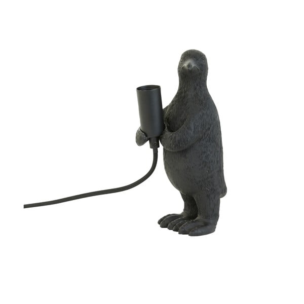 Mat crna stolna lampa (visina 24 cm) Penguin – Light & Living